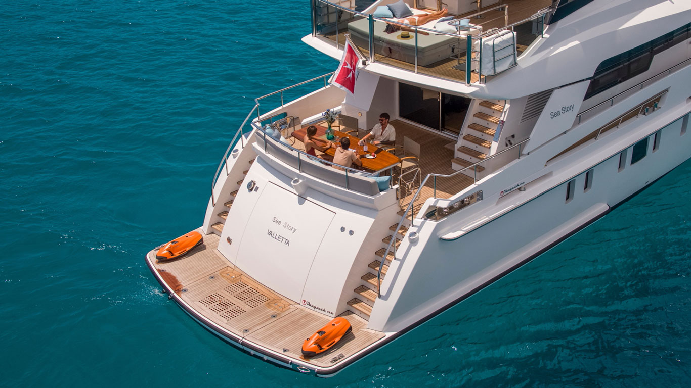Vanquish 82 yacht interior