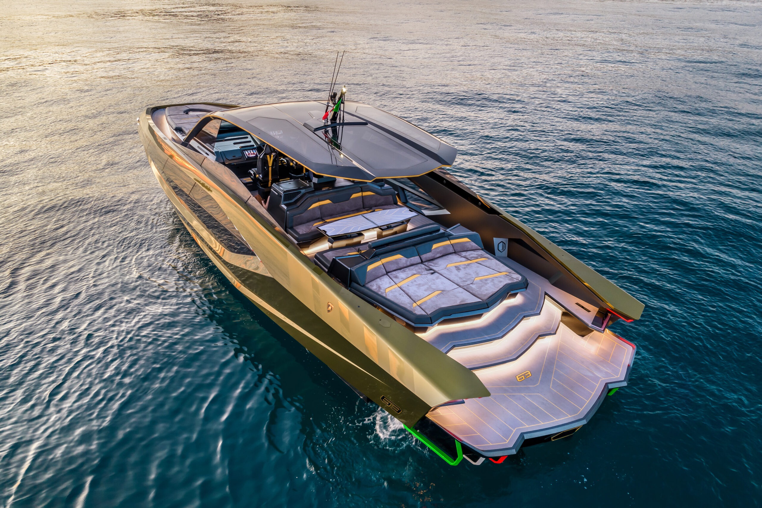 Lamborghini 63 yacht interior